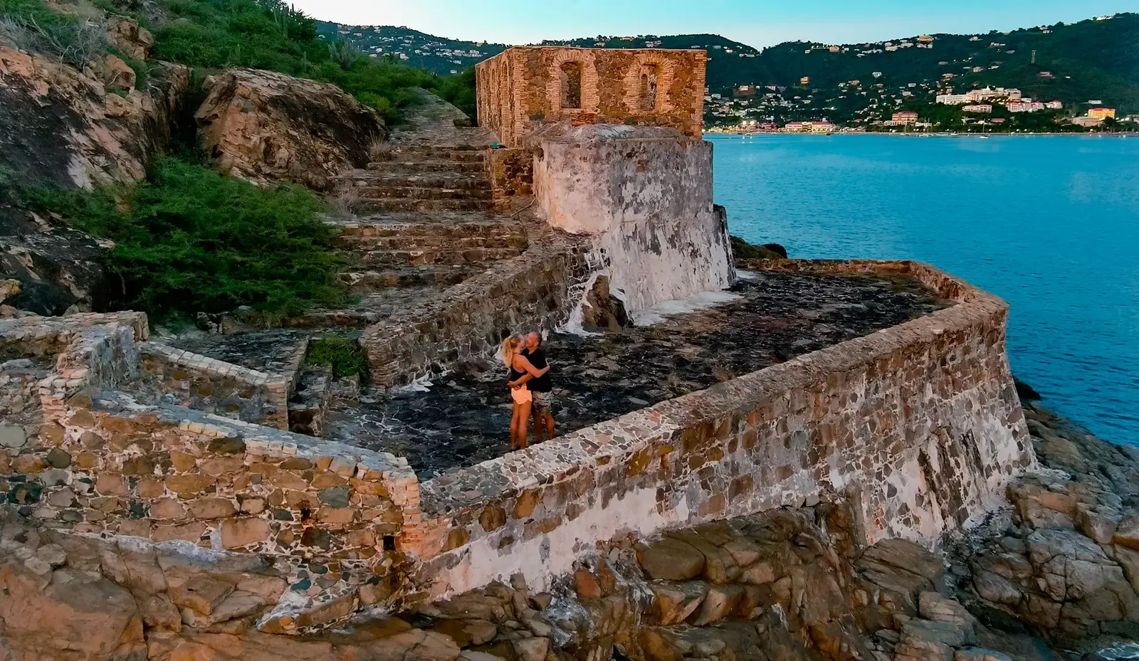 Historic ruins along the USVI coast